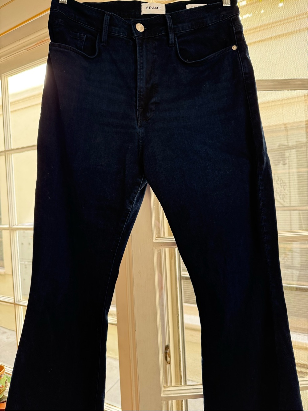 FRAME Le Crop Flare Dark Indigo Jeans